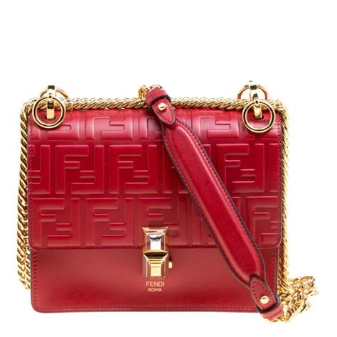 fendi red bags|pre owned fendi.